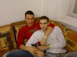 Gay couple - ready to make your day. ;)